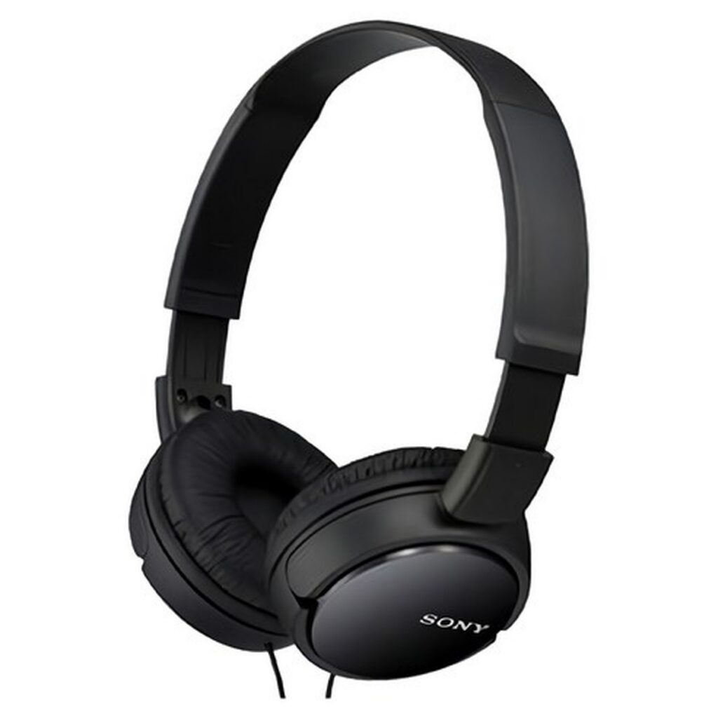 소니 스테레오 헤드폰 유선 헤드셋 | Sony MDR-ZX110AP 블랙 제품 이미지