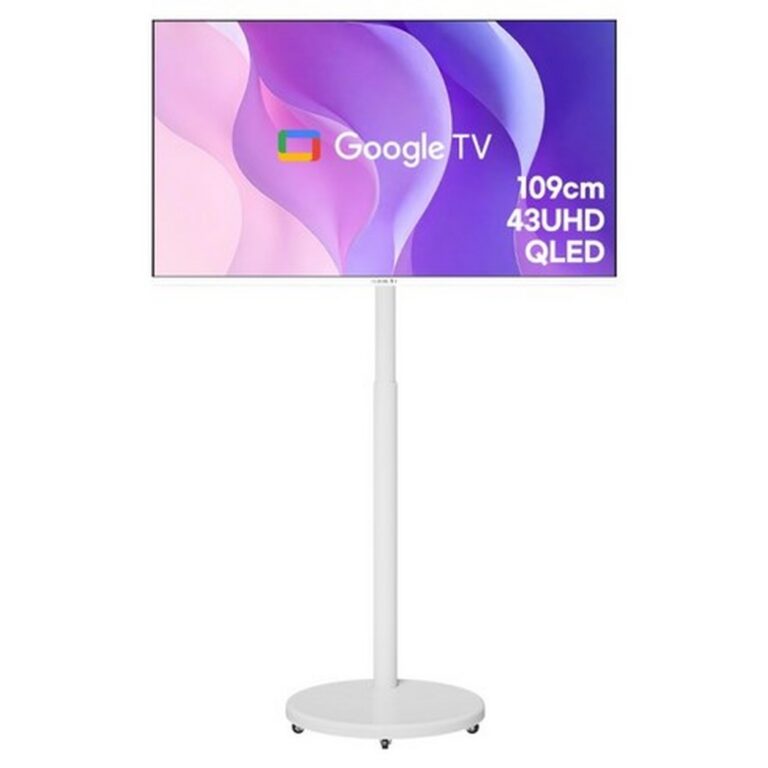 티비무빙거치대 와이드뷰 삼탠바이미 43인치 미러링 티비 니모컨 4K UHD QLED 스마트 TV QWGE43UT1 V3 세트
