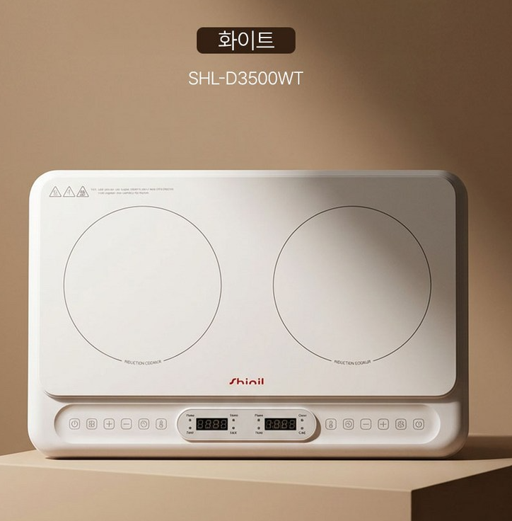 휴대용 빌트인 인덕션 2구 설치 사이즈 교체 추천 신일 프리미엄 전기레인지 와이드, SHL-D3500WT