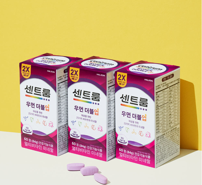 센트룸 우먼 실버 추천 더블업 60정 3개