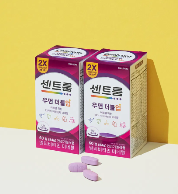 센트룸 우먼 실버 추천 더블업 60정 2개